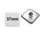 Preview: 37x37mm Button mit Pin Preview: 37x37mm Button mit Pin